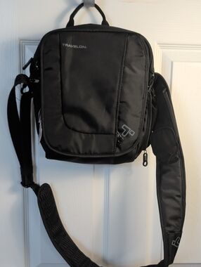 Travelon Black Crossbody Messenger Sling Bag